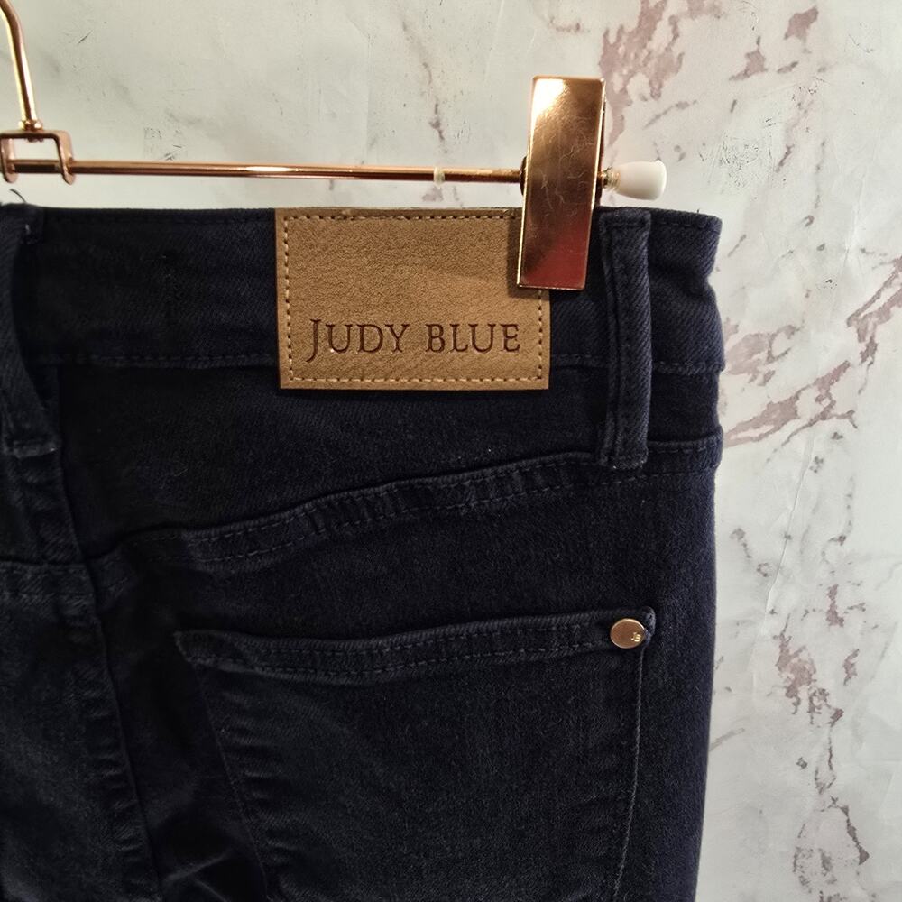 Judy Blue Jean Women 26 3 X 29 Black High Rise Skinny Denim Garment Gyed - Picture 12 of 13